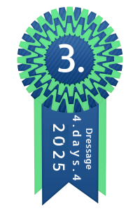 Dritte bei Zahrs 4.days.4 Dressur Kl. L auf Kandare