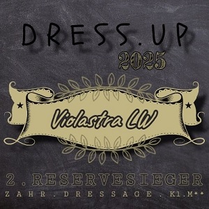 2. Reservesiegerin der Zahr.Dressage.Kl.M** der Dress.Up-Reihe 2025