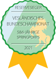 Vize-Bundeschampion der 5-6jährigen Springponys 2021