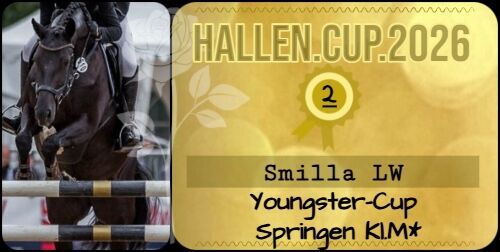 Reservesiegerin beim Youngster-Cup Springen des Hallencups 2026