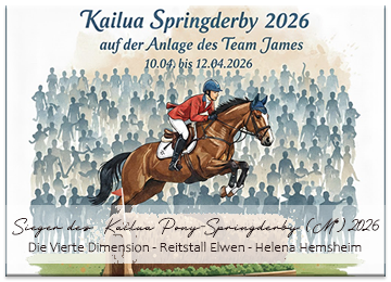 Siegerin des Kailua Pony-Springderby 2026