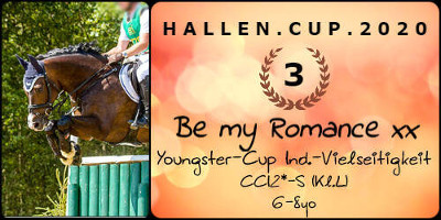 Dritte im Youngster-Hallencup Indoor-Vielseitigkeit CCI**-S 2020