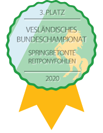 3. Platz der springbetonten Reitponyfohlen im Bundeschampionat 2020