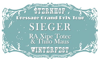 Sieger bei der Dressage Grand Prix Tour beim Winterfest am Sternhof