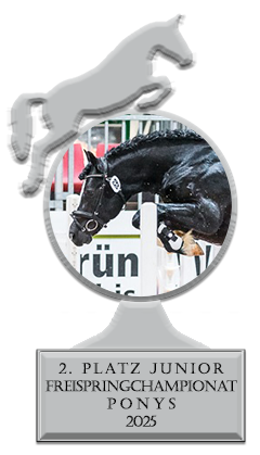 26.01.2025: Reservesieger beim Freispringchampionat der Ponys auf dem Akazienhof Reservesieger beim Freispringchampionat der Ponys auf dem Akazienhof