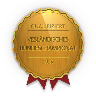 Qualifiziert für das vesländische Bundeschampionat 2025